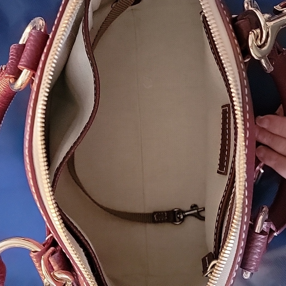 Dooney & Bourke Lucca Leather Satchel - Picture 9 of 13